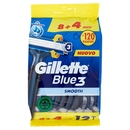 Gillette Rasoio Uomo Blue3 Smooth Usa e Getta a 3 Lame, Confezione da 8 rasoi + 4 Gratis = 12 Rasoi